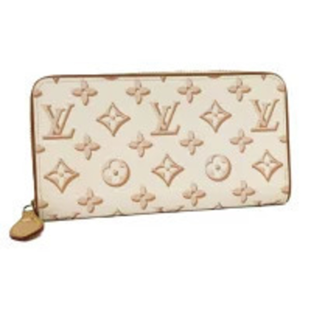 LOUIS VUITTON Zippy Wallet Round Zipper Long Monogram Fall You Beige Cream